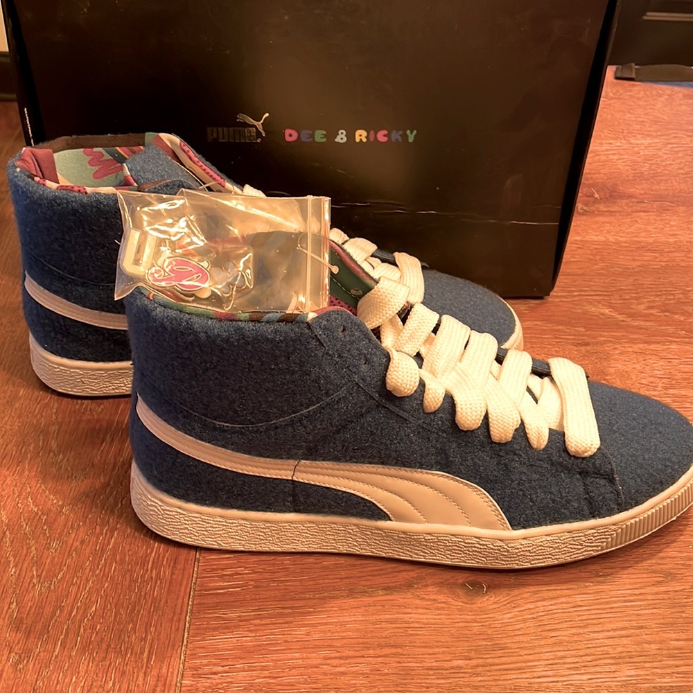 Puma Basket x Dee & Ricky CR Ribbon Blue/White Mens 12